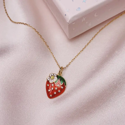 Strawberry Charm Necklace