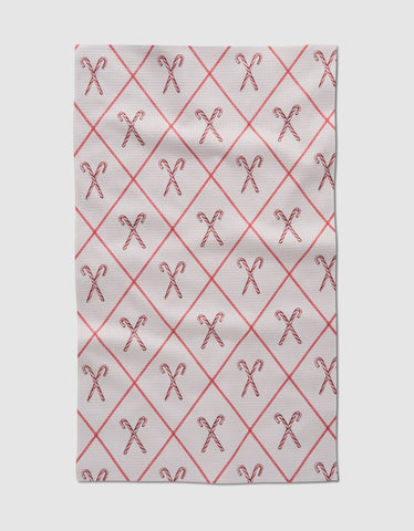 Festive Candy Canes Tea Towel