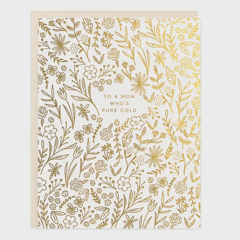 Gold Mom Card