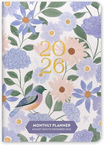 2026 Birds and Blooms Monthly Pocket Planner