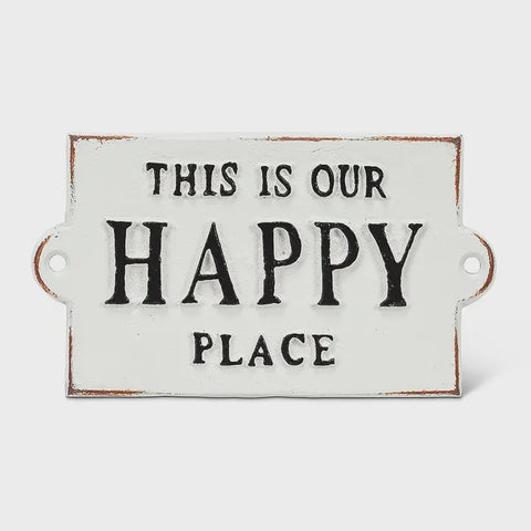 Happy Place Sign 5.5"L