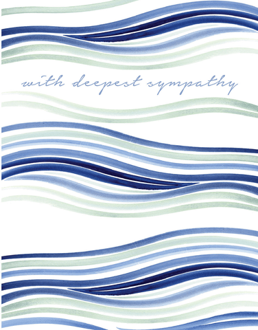 Waves Sympathy Card