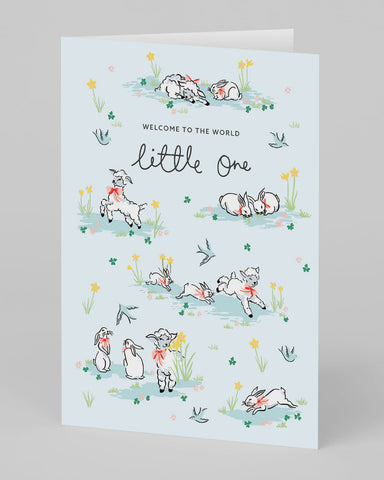 Cath Kidston Little One Lambs Card