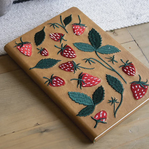 Elana's Berries Embroidered Journal
