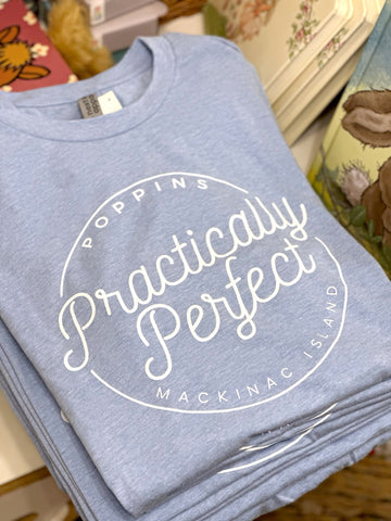 Practically Perfect Tee Uni Heather Colum Blue