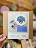 Blue Hydrangeas In Ginger Jar Hand Embroidery Kit