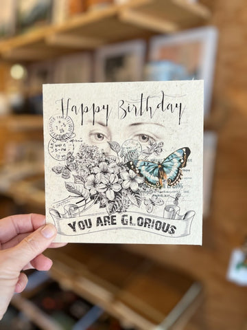 Happy Birthday You Are Glorious Eyes Card 6x6