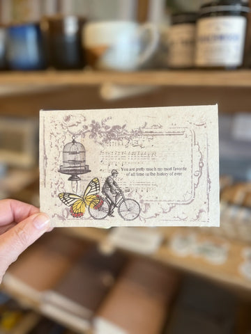 You Are Pretty Much My Most Favorite Man Bike Butterfly Card In