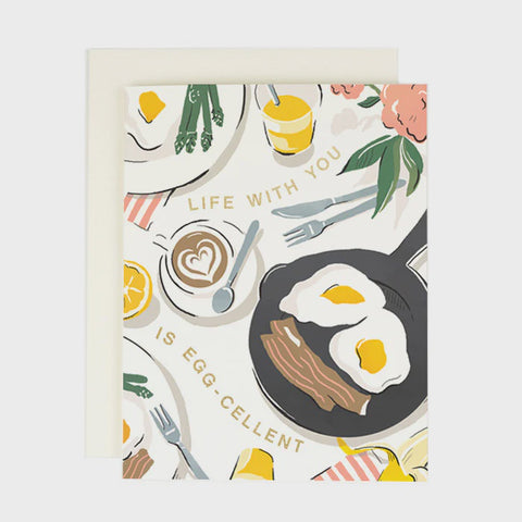 Life With You Is Eggcelent Card