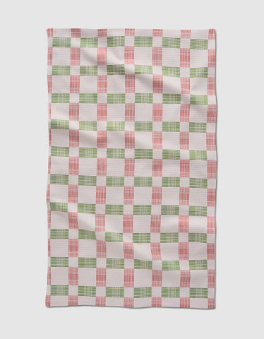 Be Merry Plaid Tea Towel