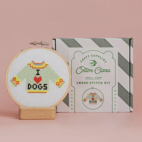 I Love Dogs Cross Stitch Kit