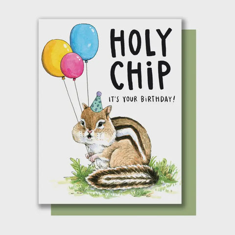 Holy Chip Birthday Card