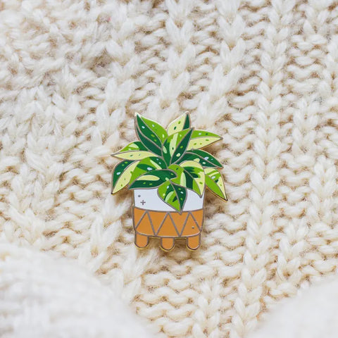 Marble Queen Pothos Enamel Pin