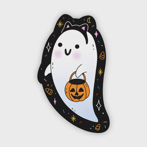 Ghost Kitty Sticker
