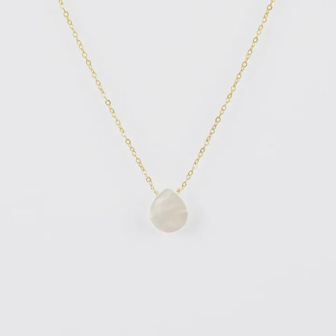 Mother of Pearl Tear Drop Necklace