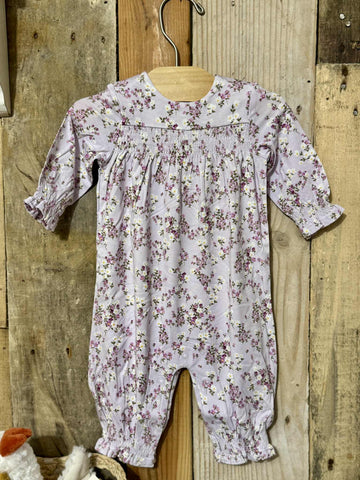 Sweet Dreams Floral Smocked Romper
