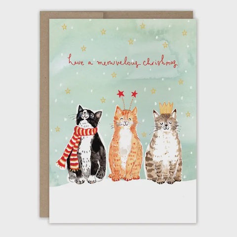 Cats Meowvelous Christmas Holiday Card