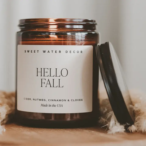 Hello Fall 9 oz Soy Candle