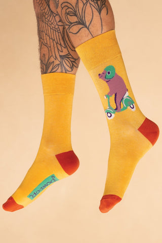 Men's Speedy Bear Socks Banana