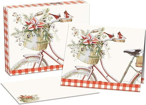Winter Bike Boxed Christmas Cards