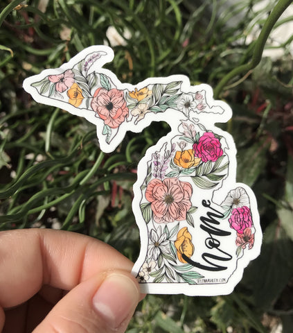 Home Michigan Pink Sticker