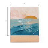 52 Affirmation Card Set with Wood Block Stand