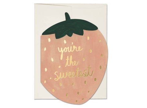 You're The Sweetest Strawberry Card