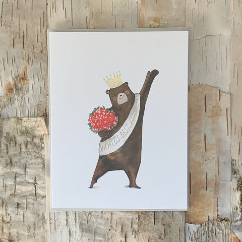 Worlds Best Mama Bear Card E. Frances