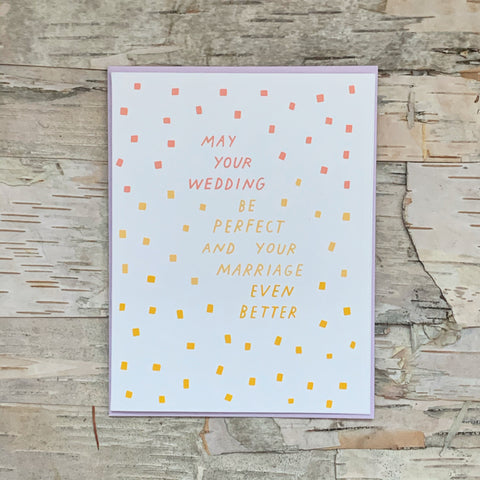 May Your Wedding Be Perfect Card The Good Twin