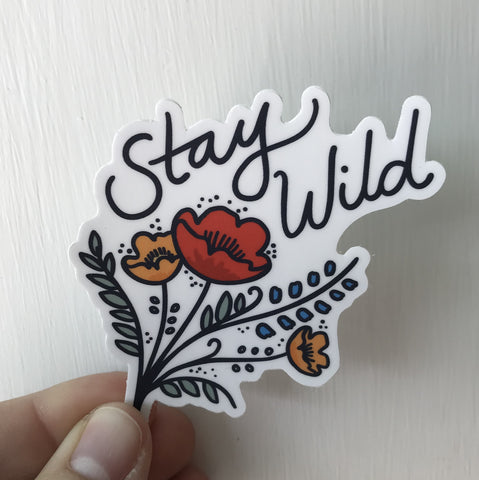 Stay Wild Wildflowers Sticker