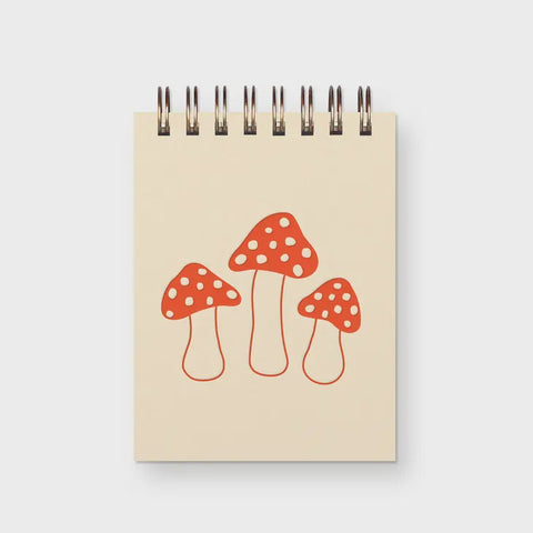 Mushroom Mini Jotter French Vanilla Cover