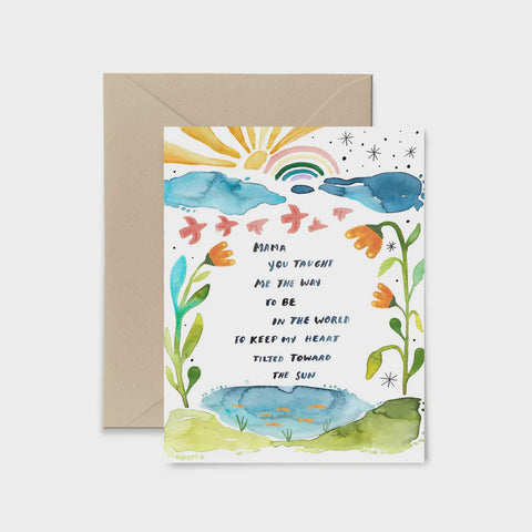 Mama You Taught Me The Way Card
