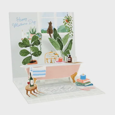 Bathtub Card Up With