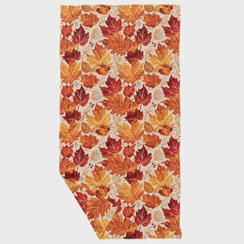 Falling Leaves Double Sided Waffle Dish Towel