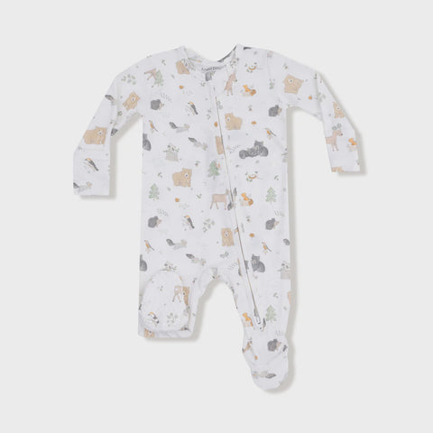 Woodland Babies 2 Way Zipper Footie