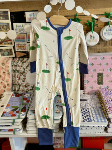All Fore Golf 2 Way Zipper Romper