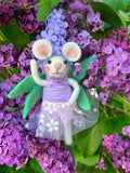 Purple Flower Mouse Critter LILAC