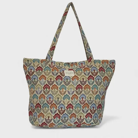 Large Zippered Bag Flora