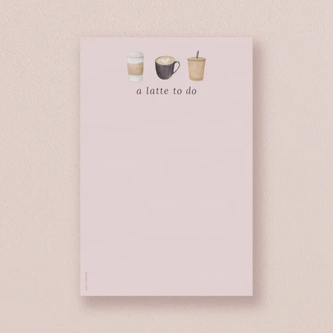 A Latte To Do Notepad Amy