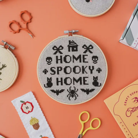 Home Spooky Home Cross Stitch Kit