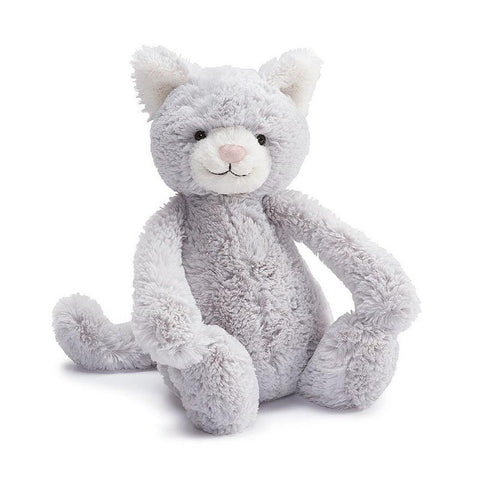 Bashful Grey Kitty 12"