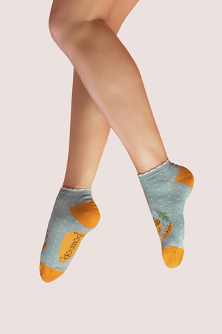 Trainer Socks - Happy Acorn, Ice