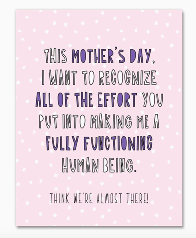 Mother's Day Effort Card
