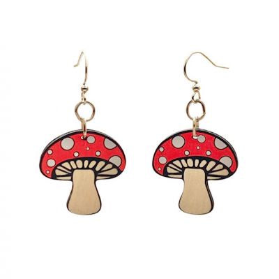 Mushroom Dangle Earrings