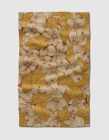 Dogwood Tea Towel Geometry