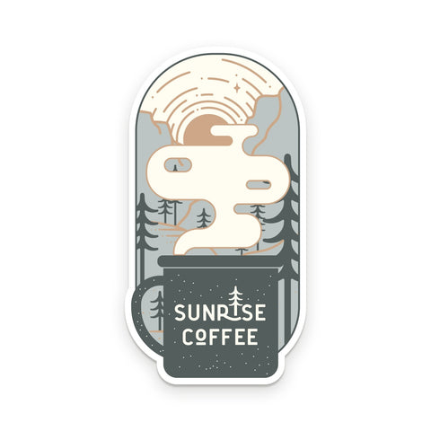 Sunrise Coffee Sticker