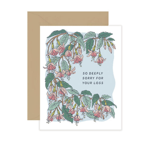 So Deeply Sorry for Your Loss Card - Fuchsia