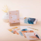 52 Affirmation Card Set with Wood Block Stand