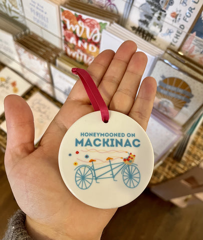 Honeymooned on Mackinac Ornament
