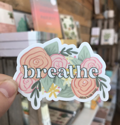 Breathe Floral Sticker Jordyn